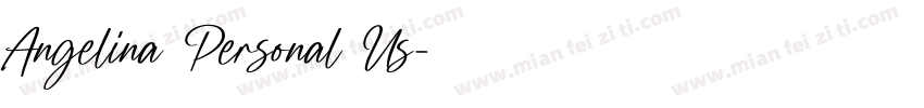 Angelina Personal Us字体转换